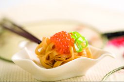 Salmon Roe and Egg Noodles in Double Deluxe Soy Sauce